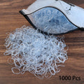 1000PCS Disposable Rubber Band Hairband For Children  Ponytail Hairs Ties Colourful Elastic Hair Bands Baby Hair Accessories