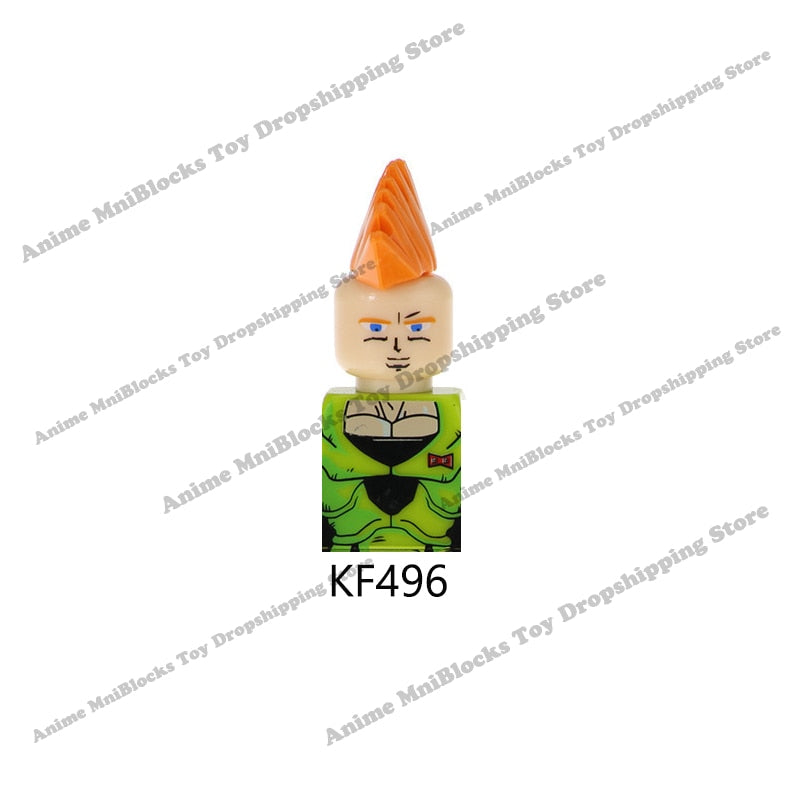 KT1007 KT1009 KT1011 KT1020 KF6142 Dragon Ball Z Goku Vegeta Trunks Kuririn Mini Action toy Figures Kids Assemble dolls Gifts