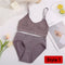 2PCS/Set Women Seamless Bra Panties Set Sexy Stretch Sport Bra Thong Briefs Style Panty Bralette Crop Top Intimates Lingerie Set