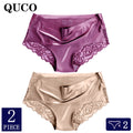 2pcs/lot QUCO Brand sexy Women Underwear High Quality Women Panties Seamless Underwear Solid  Lingerie underwear women