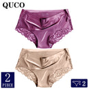 2pcs/lot QUCO Brand sexy Women Underwear High Quality Women Panties Seamless Underwear Solid  Lingerie underwear women