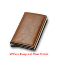 Carbon Fiber Rfid Card Holder Men Wallets Money Bag Male Vintage Black Male Purse 2022 Small Leather Mini Slim Wallets Walets