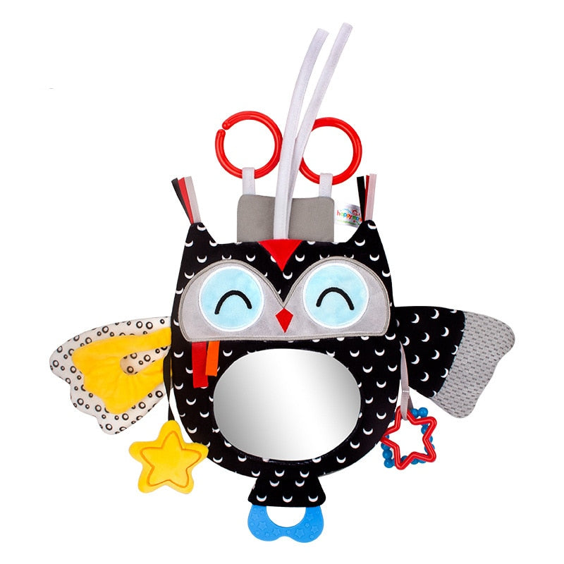Black White View Back Seat Mirror Baby Car Mirror Safety Seat Headrest Rearview Mirror Baby Facing Rear Ward Car Kids Monitor