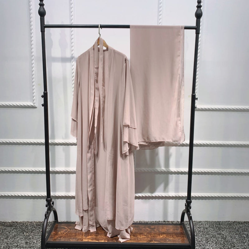 Ramadan Open Chiffon Abaya Dubai Women Sash Marocain Kaftan Eid Hijab Long Robe Muslim Fashion Clothes Turkey Vestido De Mujer