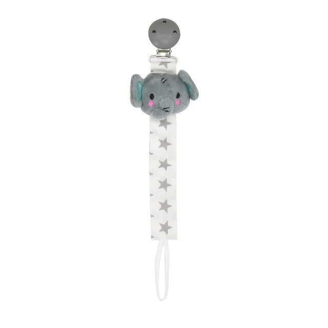 2021New Baby Pacifier Clip Newborn Linen Cotton Animal Wooden Pacifier Chain Nipple Soother Dummy Eco-friendly Material Holder