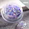 Crystal Fire Opal Flakes Nail Sequins Purple Holographic Glitter DIY Chrome Powder for Spring Nails Manicure Paillettes GL1857