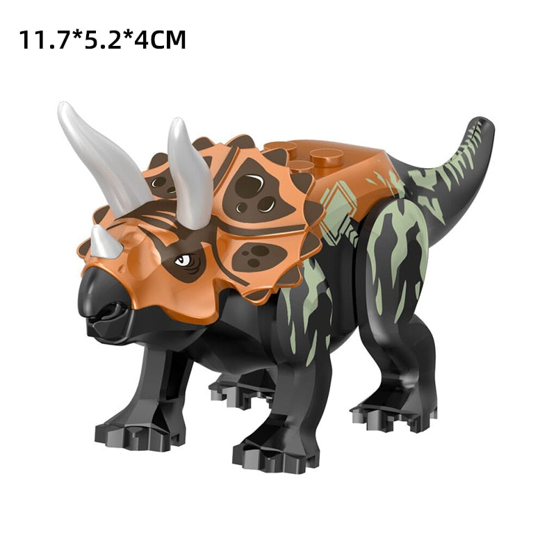 Jurassic Dinosaurs Building Blocks Indominus Rex DIY Tyrannosaurus Action Figure Models Children Toys Animals Gifts