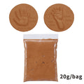 Baby Hand and Footprint Mud Soft Clay Fluffy Material DIY Handprint Footprint Fingerprint Anti-stress Children's Toys