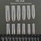 Gel Nails Extension System Full Cover Sculpted Clear Stiletto Coffin False Nail Tips 240pcs/bag