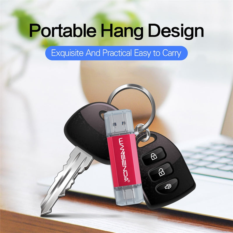 Hotsale WANSENDA OTG USB Flash Drive Type C Pen Drive 512GB 256GB 128GB 64GB 32GB 16GB USB Stick 3.0 Pendrive for Type-C Device