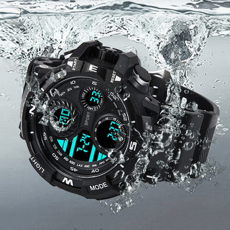 Brand Black Digital Watch for Men Women Sports Waterproof Outdoor Chronograph Hand Clock G Infantry Shock Student Wristwatch