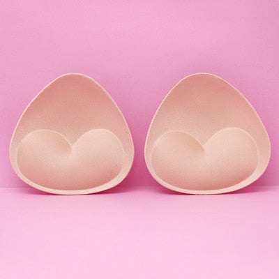 6pcs/3pair Sponge Bra Pads Push Up Breast Enhancer Removeable Bra Padding Inserts Cups for Swimsuit Bikini Padding Intimates