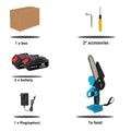 4 Inch/6 Inch Mini Electric Saw Chainsaw Fruit Tree Woodworking Garden Tools Hand Held Wood Cutters  For Makiita 18V Battery
