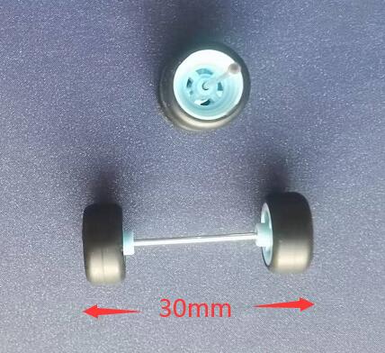 4PCS 1/64 Scale Alloy Car Model 5.2mm/11mm Size Rubber Tires + Wheels + Axles for Modified 1:64 Matchbox/Domeka/HW Model Cars
