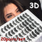 20 Pairs Mink Lashes Natural False Eyelashes Dramatic Volume Fake Lashes Soft Thick Long Eyelashes Wispy Makeup Extension 2022