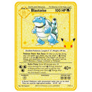 Newest Pokemon Vmax V GX EX Shiny Gold Metal Card PV French Game Tag Team Fighting Ordering Series Child Christmas Gift