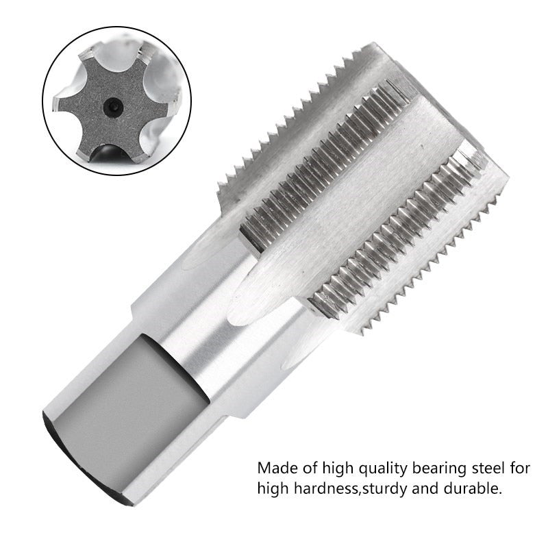 XCAN HSS Pipe Tap 1/8 1/4 3/8 1/2 3/4 1&#39;&#39; Metal Screw Thread Tap Threading Tools Hand Tools