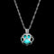FAMSHIN Fashion Silver Color Charm Luminous Pendant Necklace Women Moon Glowing Stone Necklace Christmas Necklaces Jewelry Gifts