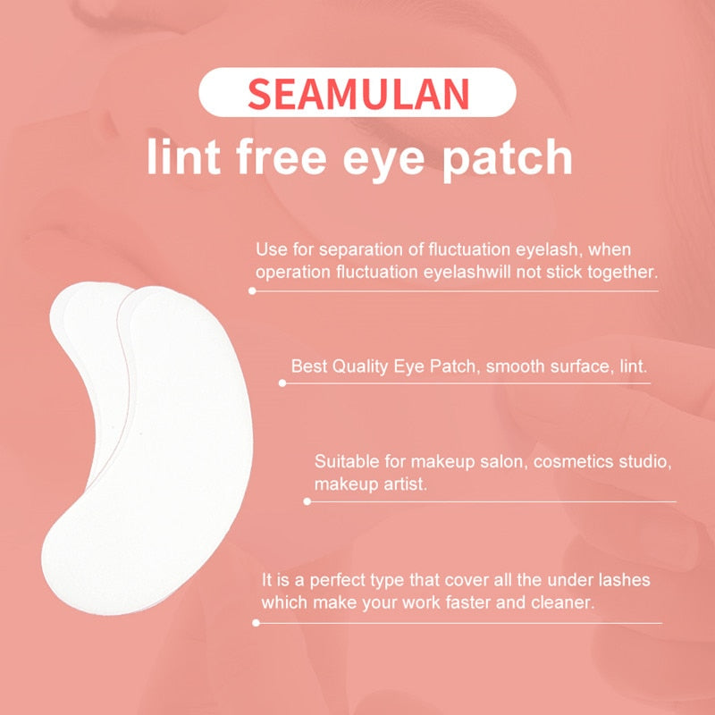 50Pairs/Lots Eyelash Extension Eye Patches Makeup Gel Pad Eyelashes Under Eye Pads Eyelash Patches Stickers Pads For Extension