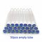 50pcs Reusable Eyelash Brush Tube Disposable Eyelash Wands Eyebrow Brush Replaceable Dust-proof Sparkling Broken Diamond Bottom