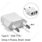 1-100pcs 4.0/4.8mm EU Plug Adapter EU US Israel To Euro KR BR Brazil Plug Converter American Travel Power Adapter Plug Socket