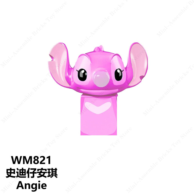 Disney Mini Action Toy Figures Building Blocks Cartoon dolls Toy Story Mickey Mouse Winnie The Pooh Frozen Stitch Donald Duck