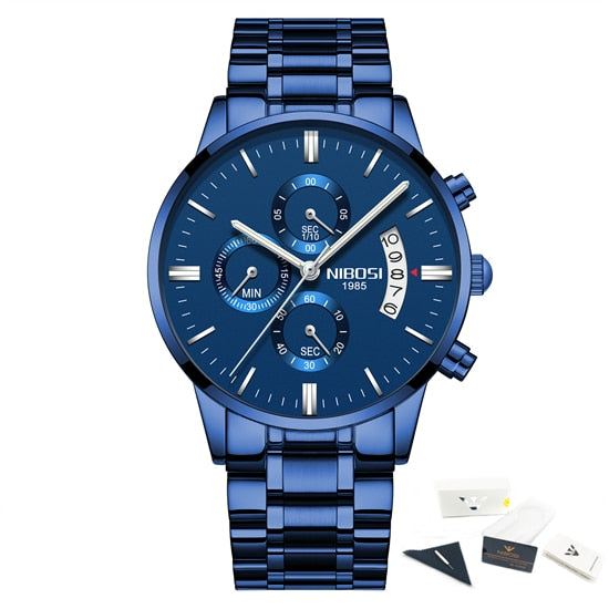 NIBOSI Relogio Masculino Mens Watches Top Brand Luxury Famous Men&
