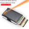 Top Quality Rfid Wallet Men Money Bag Mini Purse Male Aluminium Card Wallet Small Clutch Leather Wallet Thin Purse Carteras 2022