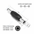 12V 3A 5.5mm 2.1mm Plug Socket DC Connectors DC Power Socket Male Female Jack Screw Nut Panel Mount DC Power Adapter Connector
