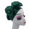 Shinning Multi-layer Bowknot Turban Cap for Woman Fashion African Headtie Nigeria Wedding Turbans Hat Muslim Headwrap Bonnet