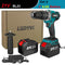 21V 13MM Brushless Electric Drill 115N/M 4000mah Battery Cordless Screwdriver With Impact Function Can Drill Ice Power Tools