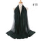 Hijab Scarf 72*175cm Plain Chiffon Scarves For Women Muslim Fasion Islam Clothing Headscarves Shawl For Ladies Headwrap Ramadan