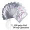 50/100pairs Eyelash Extension Paper Patches Grafted Eye Stickers 7 Color Eyelash Under Eye Pads Eye Paper Patches Tips Sticker