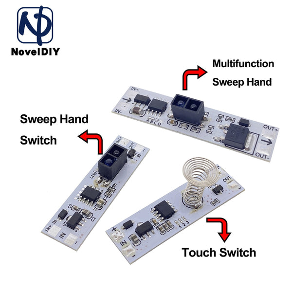 Touch Switch Capacitive Module 5V-24V 3A LED Dimming Control Lamps Active Components Short Distance Scan Sweep Hand Sensor