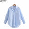 Zevity New Women Simply Candy Color Casual Slim Poplin Shirts Office Ladies Long Sleeve Blouse Roupas Chic Chemise Tops LS9405