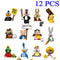Disney 4cm Children Anime figure Building Blocks Kid Gift Toy Model Mini City Movies Characters Figurine Compatible With Lego