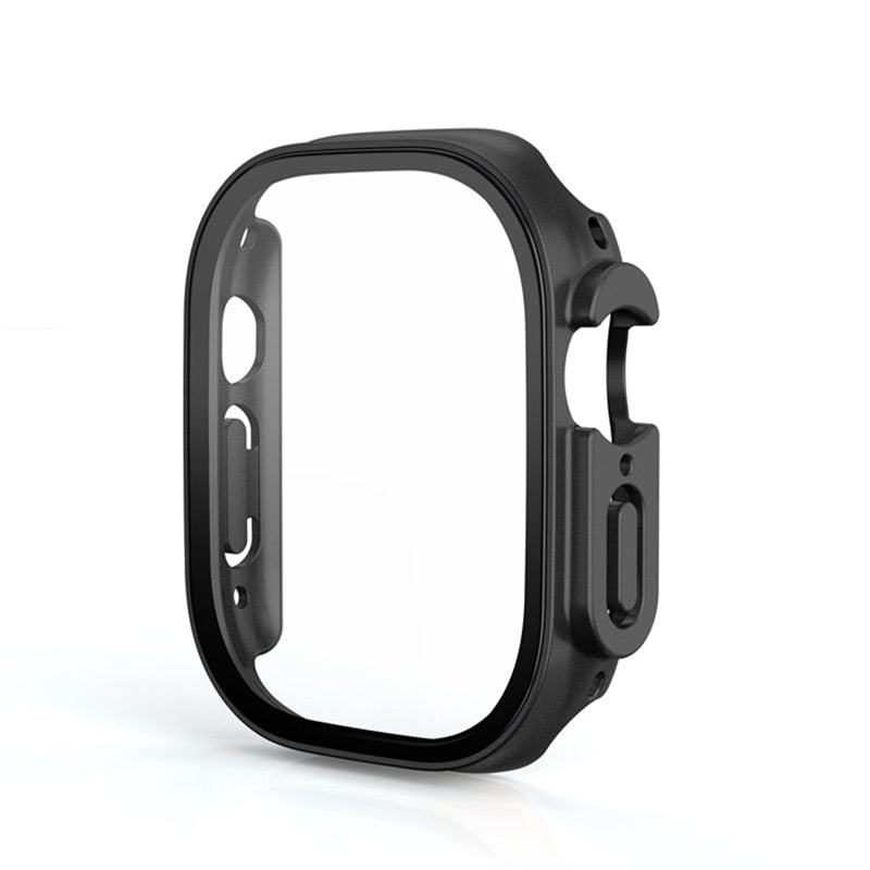 Glass+Case For Apple Watch Ultra 49mm band smartwatch PC Bumper+Screen Protector Tempered Cover iwatch series Ultra Accessories