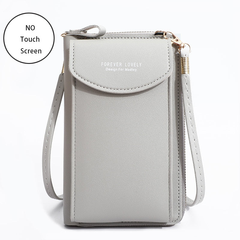 Women Bags Soft Leather Wallets Touch Screen Cell Phone Purse Crossbody Shoulder Strap Handbag for Female Cheap Women&