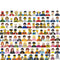 Disney 4cm Children Anime figure Building Blocks Kid Gift Toy Model Mini City Movies Characters Figurine Compatible With Lego