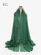 Pleated Plain Hijab Scarf Muslim Women Cotton Crinkle Headband Veil Scarves 2021 Fashion Islamic Headscarf Head Wraps Turban