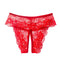 XL - 4XL Plus Size Open Crotch Panties For Sex Lace Transparent Underwear Women Sexy Lingerie Stretching Thongs Femme Christmas
