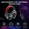 HAVIT H2008d Wired Gaming Headset with 3.5mm Plug 50mm Drivers Surround Sound HD Mic for PS4 PS5 XBox PC Laptop Gamer Headphone