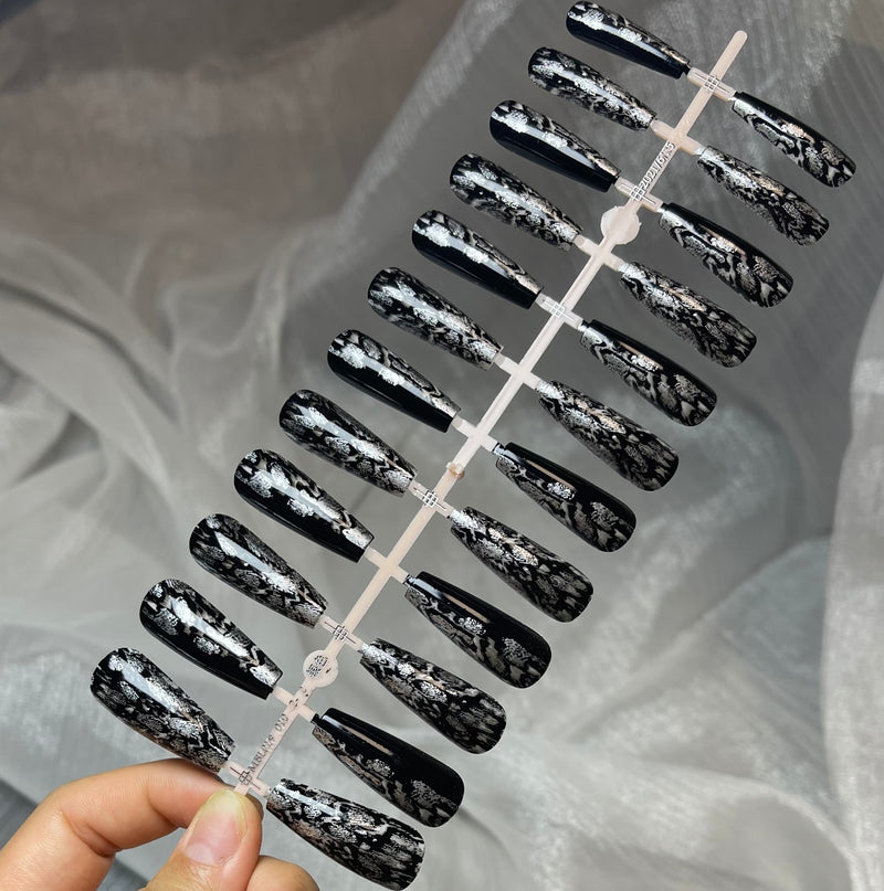 24Tips/Set Matte Super Long Coffin False Nail Artificial Fingernails Fake Nails Nail Beauty Finger Manicure Free Shipping Items