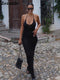 Zenaide 2022 Cut Y2K Long Dress Backless Spaghetti Strap Sexy Maxi Bodycon Dresses Pink Women Summer Black Beach Party Outfits