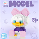 Disney DIY LinaBell assembly buildding blocks Goofy Pluto Anime Mini Action Figures Educational Toys kids Birthday Gifts
