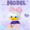 Disney DIY LinaBell assembly buildding blocks Goofy Pluto Anime Mini Action Figures Educational Toys kids Birthday Gifts