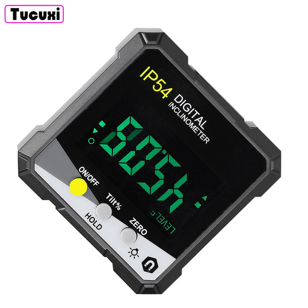4*90° Digital Level Protractor Inclinometer Magnetic Base Digital Angle Gauge with Backlights Level Tester Measuring Tools New