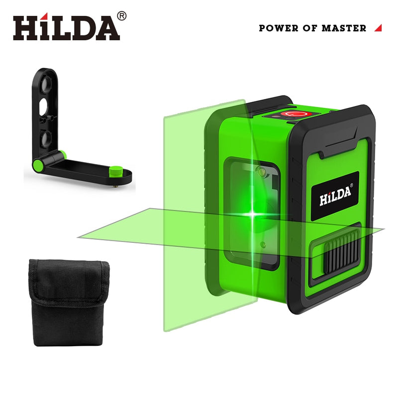 2 Lines Laser Level Self Levelling Green Beams Laser Horizontal &amp; Vertical Cross-Line