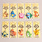 Pokemon Anime Marowak Abra Gengar Ponyta Porygon Alloy Silicone Keychain Accessories Pendant Bag Key Ring Pendant Birthday Gifts