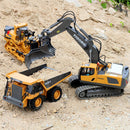 RC Excavator Dumper RC Car Toy 2.4G Remote Control Engineering Vehicle Crawler Truck Bulldozer Children Toys for Boys Kids Gifts